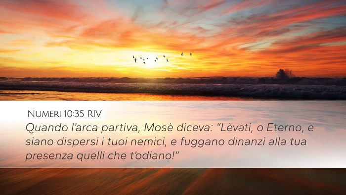 Numeri 10:35 RIV Bible Verse Image