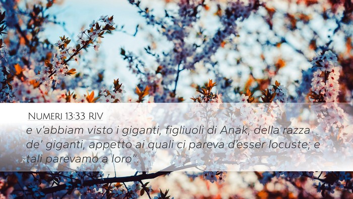 Numeri 13:33 RIV Bible Verse Image
