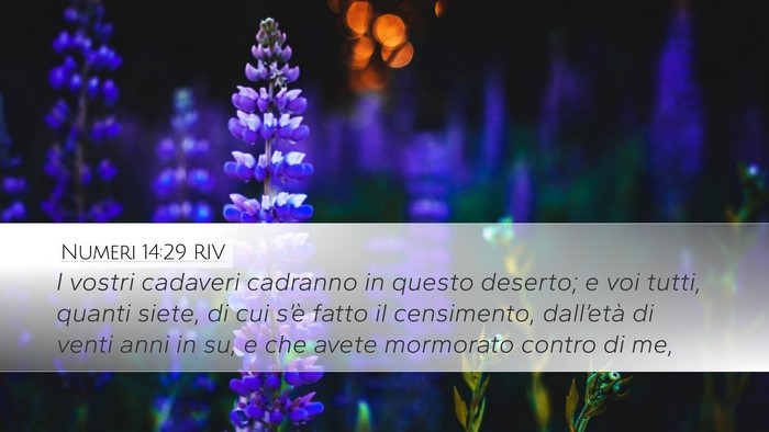Numeri 14:29 RIV Bible Verse Image