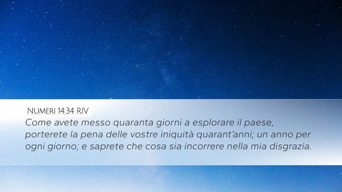 Numeri 14:34 RIV Bible Verse Image