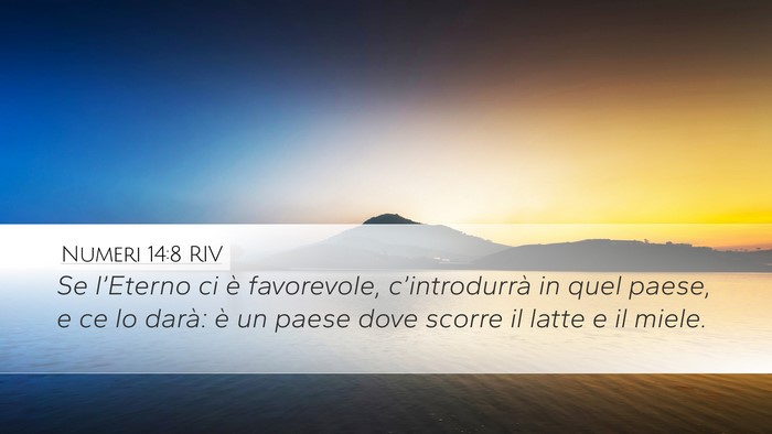 Numeri 14:8 RIV Bible Verse Image