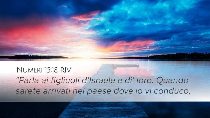 Numeri 15:18 RIV Bible Verse Image