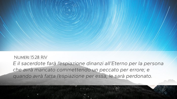 Numeri 15:28 RIV Bible Verse Image