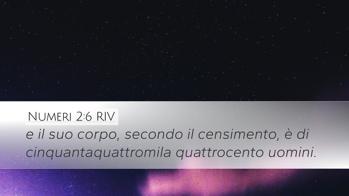 Numeri 2:6 RIV Bible Verse Image