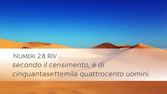 Numeri 2:8 RIV Bible Verse Image