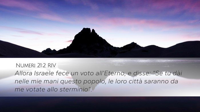 Numeri 21:2 RIV Bible Verse Image
