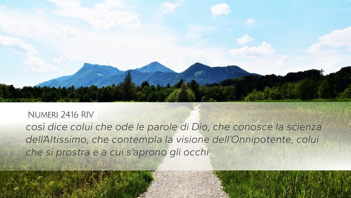 Numeri 24:16 RIV Bible Verse Image