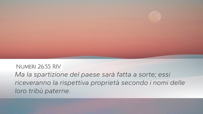 Numeri 26:55 RIV Bible Verse Image