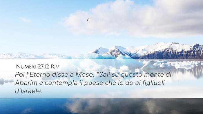 Numeri 27:12 RIV Bible Verse Image