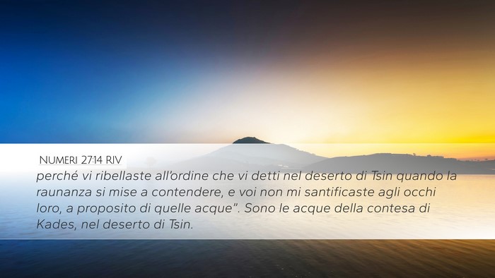 Numeri 27:14 RIV Bible Verse Image