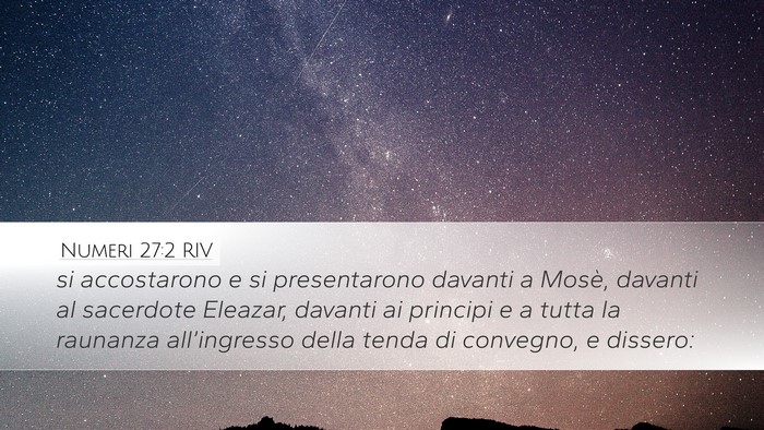 Numeri 27:2 RIV Bible Verse Image