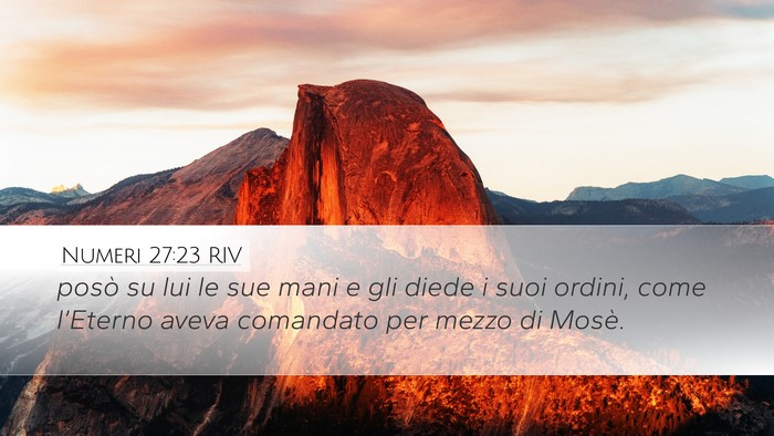 Numeri 27:23 RIV Bible Verse Image
