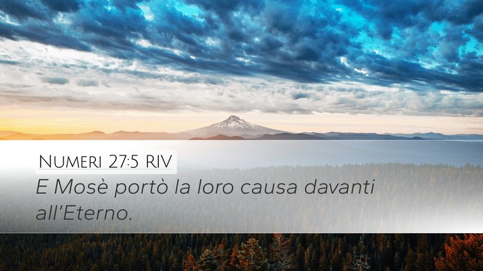 Numeri 27:5 RIV Bible Verse Image