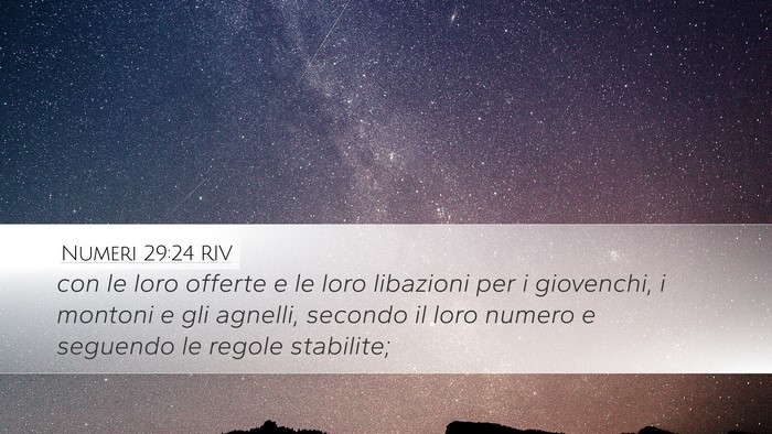 Numeri 29:24 RIV Desktop Wallpaper - con le loro offerte e le loro libazioni per i - Desktop Bible Verse Wallpaper