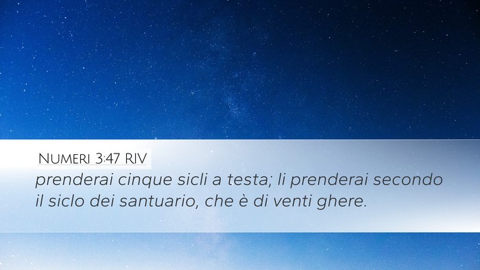 Numeri 3:47 RIV Bible Verse Image