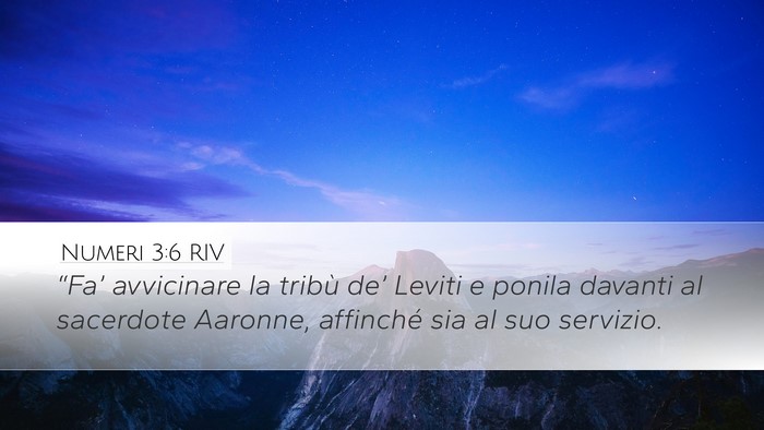 Numeri 3:6 RIV Desktop Wallpaper - “Fa’ avvicinare la tribù de’ Leviti e - Desktop Bible Verse Wallpaper