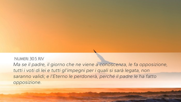 Numeri 30:5 RIV Bible Verse Image