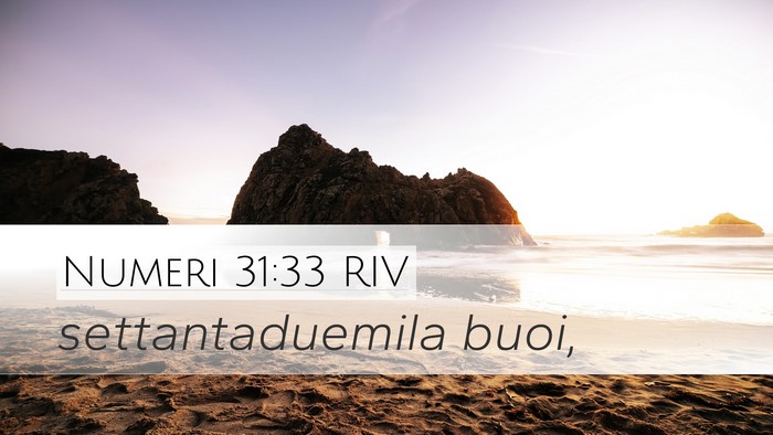 Numeri 31:33 RIV Desktop Wallpaper - settantaduemila - Desktop Bible Verse Wallpaper