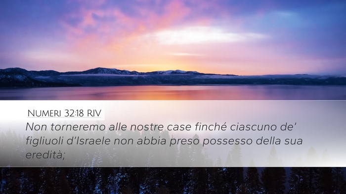 Numeri 32:18 RIV Bible Verse Image