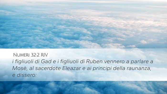 Numeri 32:2 RIV Bible Verse Image