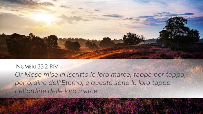 Numeri 33:2 RIV Bible Verse Image