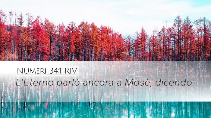 Numeri 34:1 RIV Desktop Wallpaper - L’Eterno parlò ancora a Mosè, - Desktop Bible Verse Wallpaper