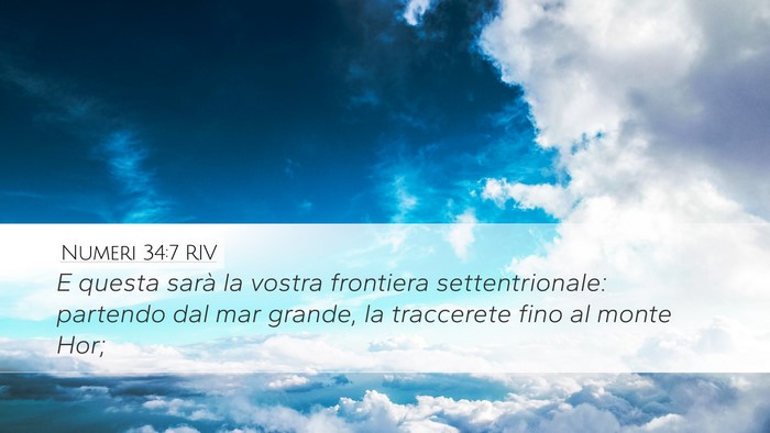 Numeri 34:7 RIV Bible Verse Image