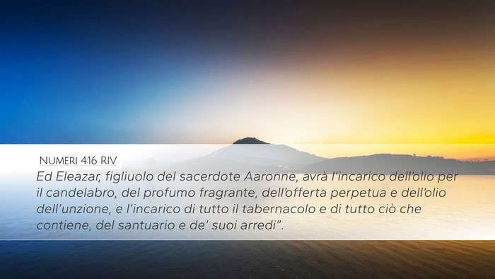 Numeri 4:16 RIV Bible Verse Image