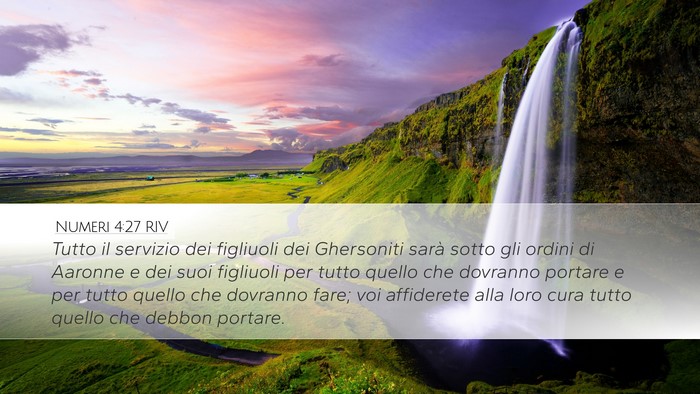 Numeri 4:27 RIV Bible Verse Image