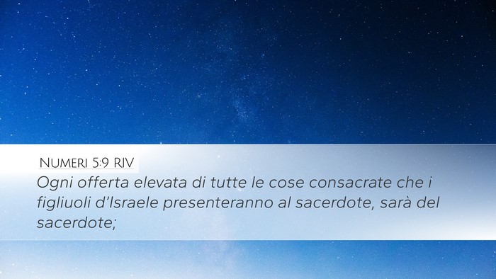 Numeri 5:9 RIV Bible Verse Image