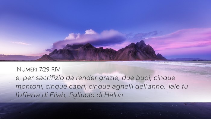 Numeri 7:29 RIV Desktop Wallpaper - e, per sacrifizio da render grazie, due buoi, - Desktop Bible Verse Wallpaper