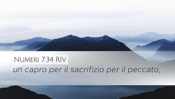 Numeri 7:34 RIV Desktop Wallpaper - un capro per il sacrifizio per il - Desktop Bible Verse Wallpaper