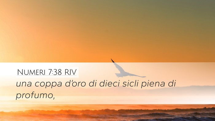 Numeri 7:38 RIV Desktop Wallpaper - una coppa d’oro di dieci sicli piena di - Desktop Bible Verse Wallpaper