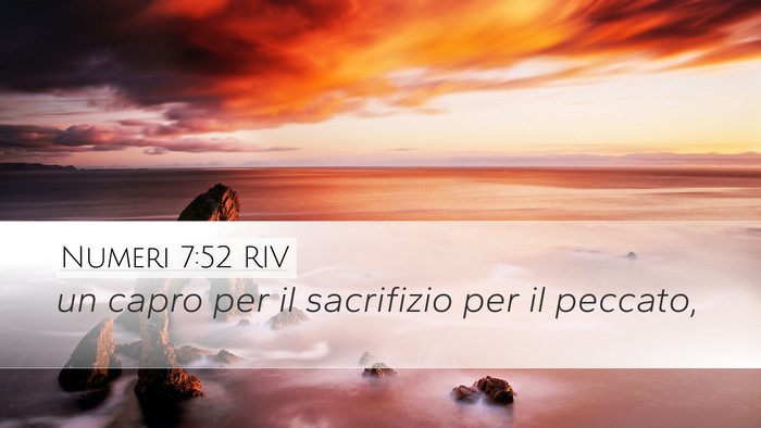 Numeri 7:52 RIV Desktop Wallpaper - un capro per il sacrifizio per il - Desktop Bible Verse Wallpaper