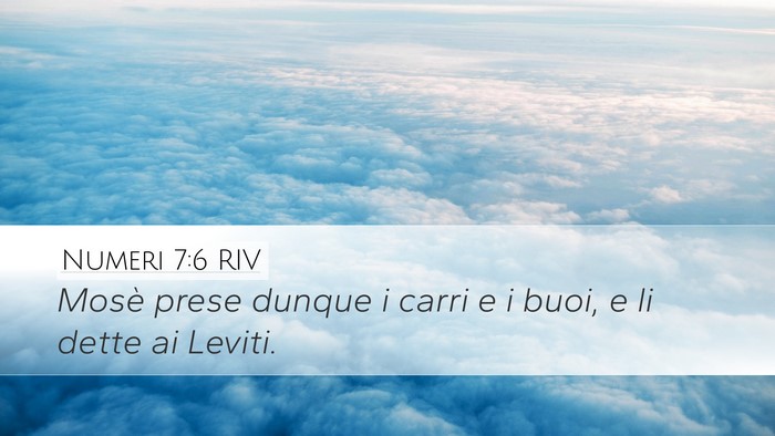 Numeri 7:6 RIV Desktop Wallpaper - Mosè prese dunque i carri e i buoi, e li dette - Desktop Bible Verse Wallpaper