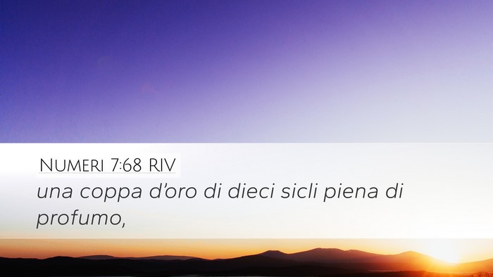 Numeri 7:68 RIV Desktop Wallpaper - una coppa d’oro di dieci sicli piena di - Desktop Bible Verse Wallpaper