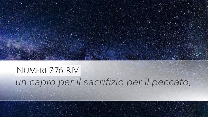 Numeri 7:76 RIV Desktop Wallpaper - un capro per il sacrifizio per il - Desktop Bible Verse Wallpaper