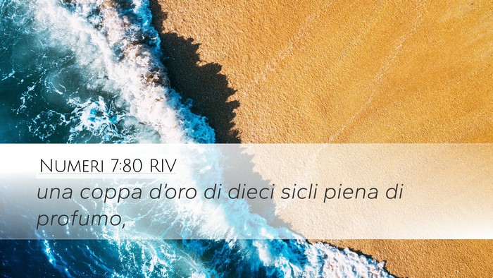 Numeri 7:80 RIV Desktop Wallpaper - una coppa d’oro di dieci sicli piena di - Desktop Bible Verse Wallpaper