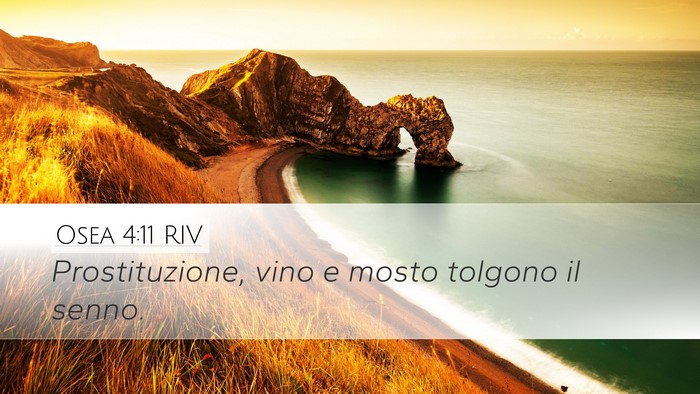 Osea 4:11 RIV Bible Verse Image