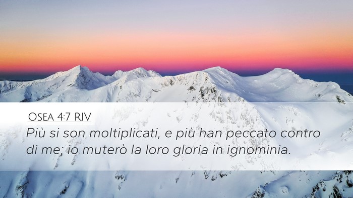 Osea 4:7 RIV Bible Verse Image
