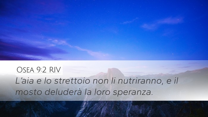 Osea 9:2 RIV Bible Verse Image