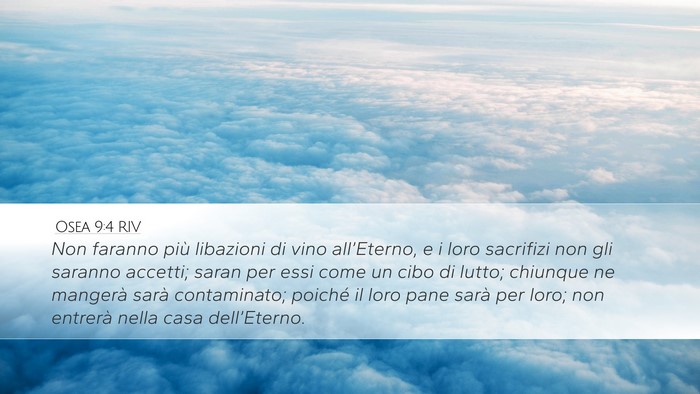 Osea 9:4 RIV Bible Verse Image