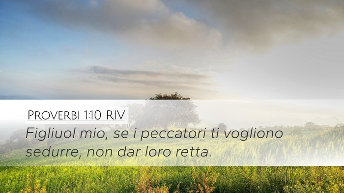Proverbi 1:10 RIV Bible Verse Image