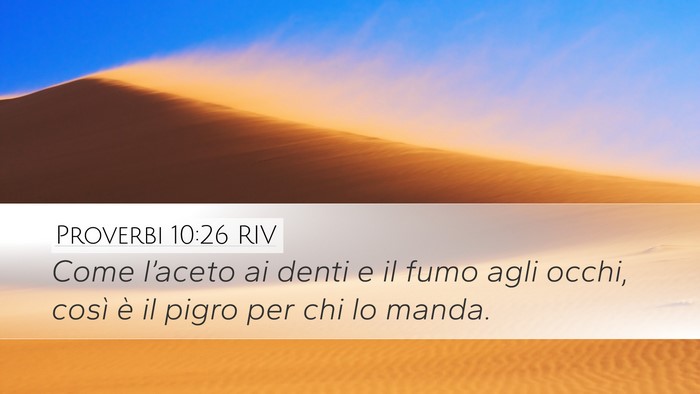 Proverbi 10:26 RIV Bible Verse Image