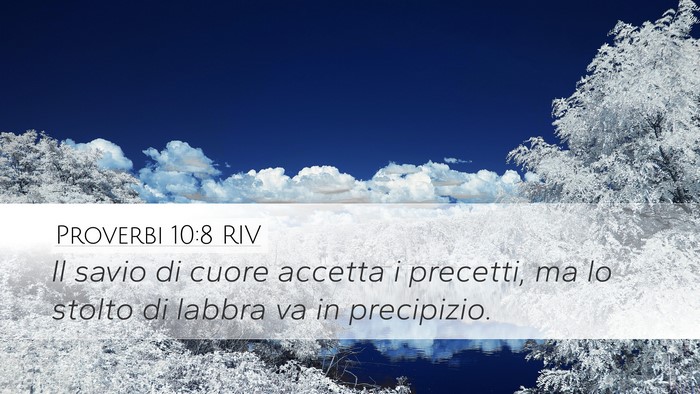Proverbi 10:8 RIV Bible Verse Image