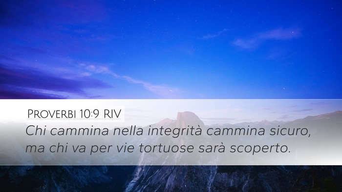 Proverbi 10:9 RIV Bible Verse Image