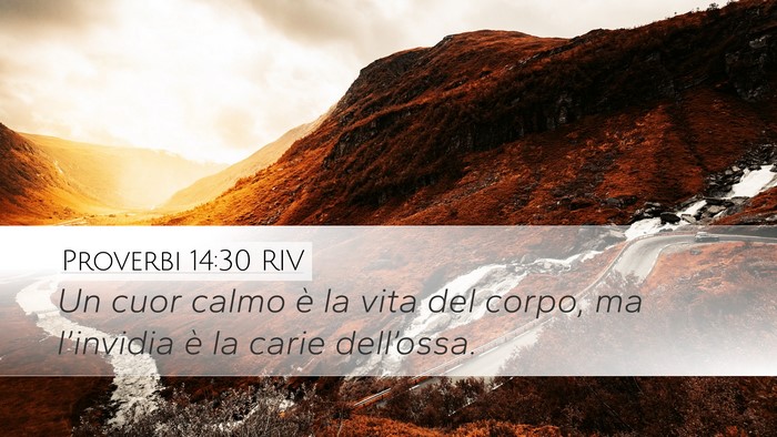 Proverbi 14:30 RIV Bible Verse Image
