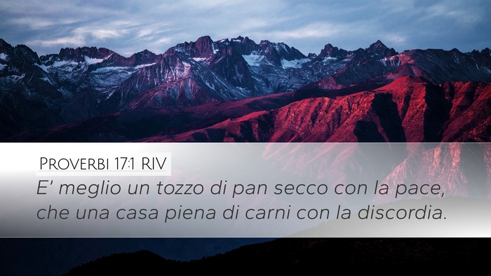 Proverbi 17:1 RIV Bible Verse Image