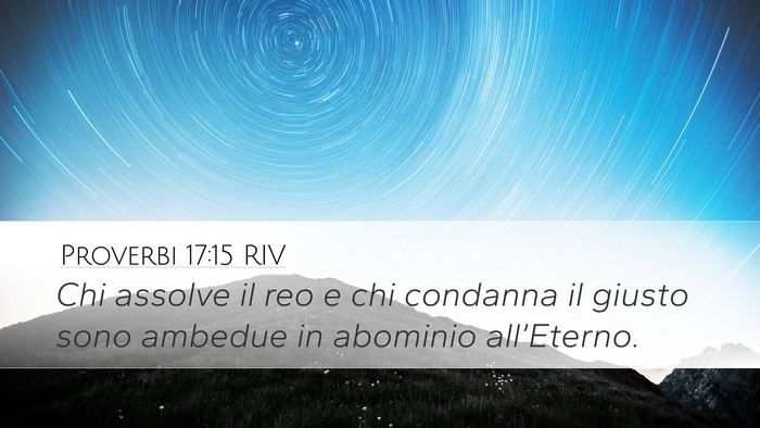 Proverbi 17:15 RIV Bible Verse Image