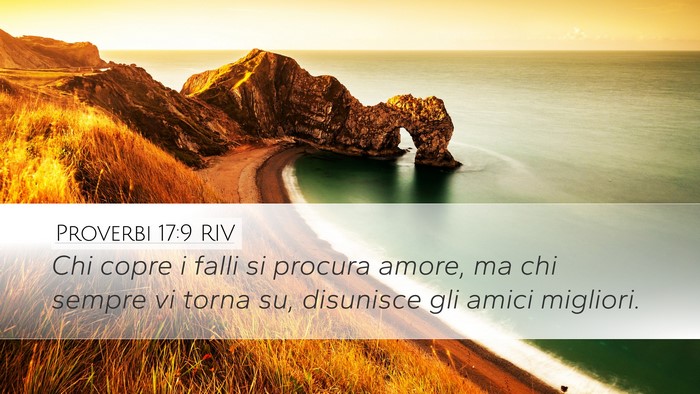 Proverbi 17:9 RIV Bible Verse Image